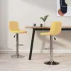 Vidaxl - Tabourets de bar lot de 2 jaune tissu Jaune