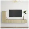 Ensemble de meuble tv 3 pcs Chêne sonoma Aggloméré Vidaxl Sonoma oak