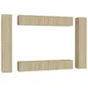 vidaXL Ensemble de meubles TV 10 pcs Chêne sonoma Aggloméré