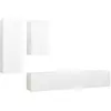 vidaXL Vidaxl Ensemble De Meubles Tv 4 Pcs Blanc Bois D'ingénierie