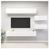 vidaXL Vidaxl Ensemble De Meubles Tv 6 Pcs Blanc Bois D'ingénierie