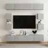 vidaXL Ensemble de meubles TV 8 pcs Gris béton Bois d'ingénierie