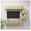vidaXL Vidaxl Ensemble De Meuble Tv 6 Pcs Chêne Sonoma Bois D'ingénierie