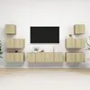 Ensemble de meuble tv 8 pcs Chêne sonoma Aggloméré Vidaxl Sonoma oak