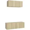 vidaXL Vidaxl Ensemble De Meuble Tv 2 Pcs Chêne Sonoma Bois D'ingénierie