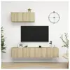 vidaXL Vidaxl Meubles Tv 3 Pcs Chêne Sonoma Bois D'ingénierie