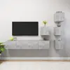 vidaXL Ensemble de meubles TV 6 pcs Gris béton Bois d'ingénierie