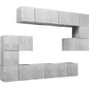 Ensemble de meuble tv 10 pcs Gris béton Aggloméré Vidaxl Concrete grey
