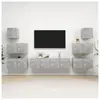 Ensemble de meuble tv 8 pcs Gris béton Aggloméré Vidaxl Concrete grey