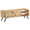vidaXL Meuble TV 110x30x40 cm Bois massif de manguier