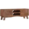 vidaXL Meuble TV 110x30x40 cm Bois de manguier brut