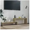vidaXL Meuble TV Chêne sonoma 180x30x43 cm Aggloméré