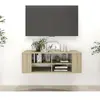vidaXL Vidaxl Meuble Tv Mural Chêne Sonoma 102x35x35 Cm Aggloméré