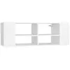 vidaXL Meuble TV mural Blanc 102x35x35 cm Aggloméré