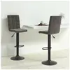 vidaXL Tabourets de bar lot de 2 gris foncé velours