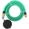 vidaXL Tuyau d'aspiration avec raccords en laiton vert 1,1" 7 m PVC
