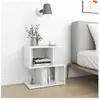 vidaXL Tables de chevet 2 pcs Blanc brillant 50x30x51,5 cm Aggloméré