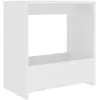 vidaXL Table d'appoint Blanc 50x26x50 cm Aggloméré