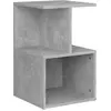 vidaXL Table de chevet Gris béton 35x35x55 cm Aggloméré