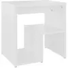 vidaXL Table de chevet Blanc 40x30x40 cm Aggloméré