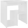 vidaXL Tables de chevet 2 pcs Blanc 40x30x40 cm Aggloméré