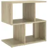 vidaXL Table de chevet Chêne sonoma 50x30x51,5 cm Aggloméré