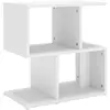vidaXL Table de chevet Blanc 50x30x51,5 cm Aggloméré