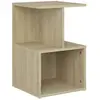 vidaXL Table de chevet Chêne sonoma 35x35x55 cm Aggloméré