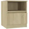 vidaXL Table de chevet Chêne sonoma 40x40x50 cm Aggloméré