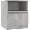 vidaXL Table de chevet Gris béton 40x40x50 cm Aggloméré
