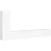 vidaXL Vidaxl Ensemble De Meubles Tv 3 Pcs Blanc Bois D'ingénierie