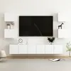 vidaXL Ensemble de meubles TV 7 pcs Blanc Bois d'ingénierie 3078661