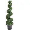 vidaXL Plante de buis artificiel en spirale avec pot Vert 117 cm
