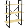 vidaXL Bibliothèque à 3 niveaux 80x30x105 cm Bois de pin massif