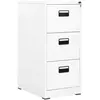 vidaXL Classeur Blanc 46x62x102,5 cm Acier