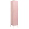 vidaXL Armoire à casiers Rose 35x46x180 cm Acier