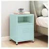 vidaXL Table de chevet Vert menthe 35x35x51 cm Acier