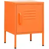 vidaXL Table de chevet Orange 35x35x51 cm Acier