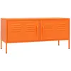 vidaXL Meuble TV Orange 105x35x50 cm Acier