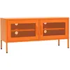 vidaXL Meuble TV Orange 105x35x50 cm Acier