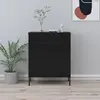 vidaXL Commode Noir 80x35x101,5 cm Acier
