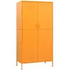 vidaXL Garde-robe Jaune moutarde 90x50x180 cm Acier