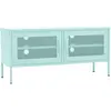 vidaXL Meuble TV Vert menthe 105x35x50 cm Acier