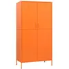 vidaXL Garde-robe Orange 90x50x180 cm Acier