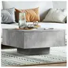 vidaXL Table basse Gris béton 60x60x31,5 cm Aggloméré