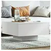 vidaXL Table basse Blanc 60x60x31,5 cm Aggloméré
