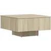 vidaXL Table basse Chêne sonoma 60x60x31,5 cm Aggloméré