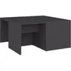 vidaXL Tables basses 4 pcs Gris 33x33x33 cm Aggloméré