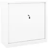 vidaXL Armoire à portes coulissantes Blanc 90x40x90 cm Acier