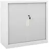 vidaXL Armoire à portes coulissantes Gris 90x40x90 cm Acier